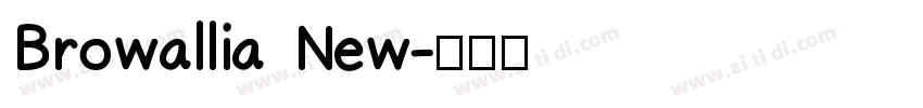 Browallia New字体转换